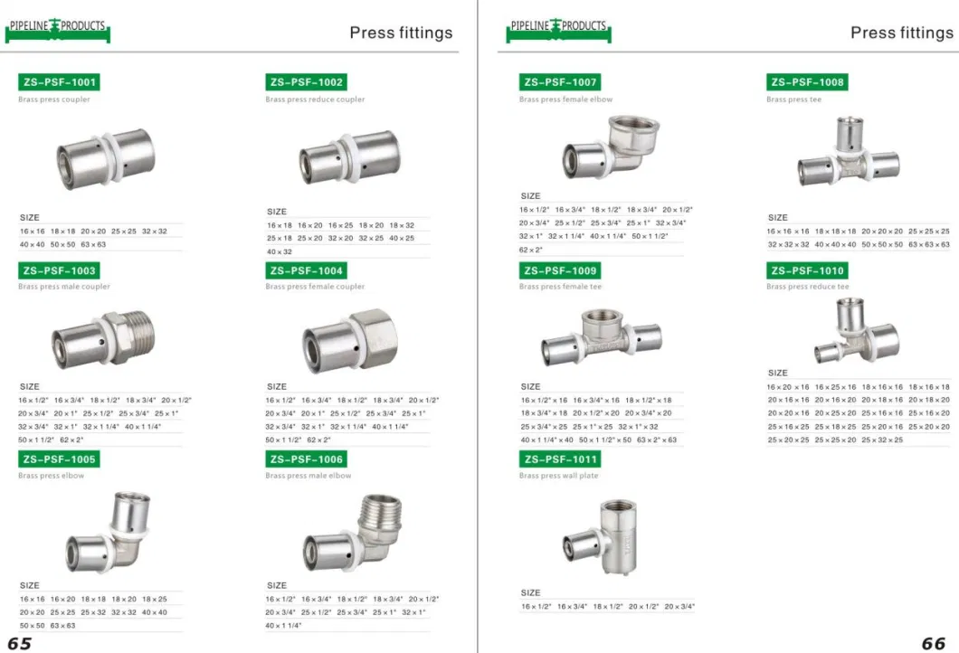 Plating Press Equal Elbow Brass Sliding Fitting for Pex Pipe