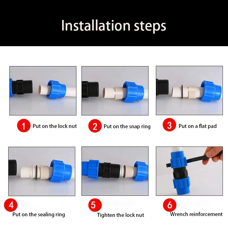 Agricultural Irrigation Compression Accessories - Iron Handle Three-Way Valve