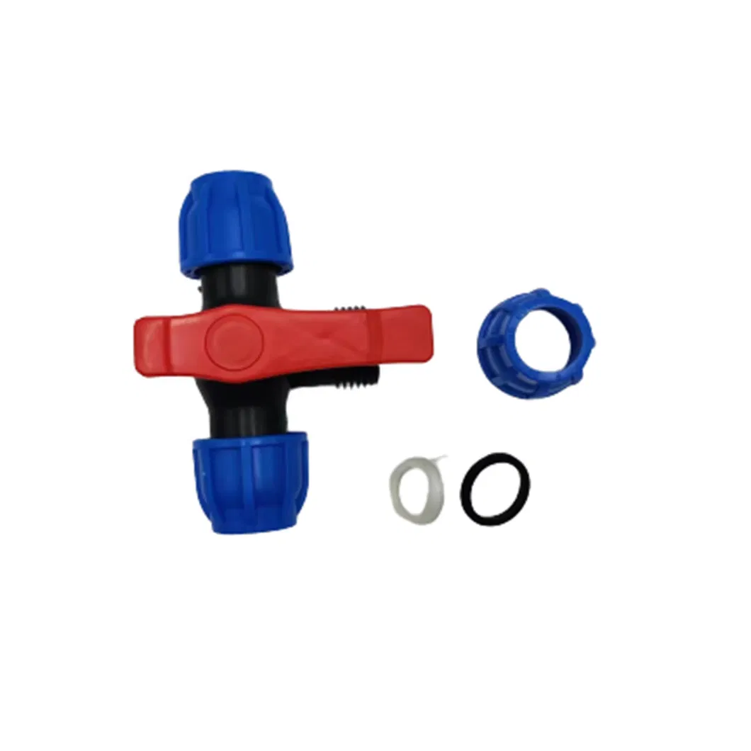 PE PP Connection Three-Way Valve for Farmland Irrigation