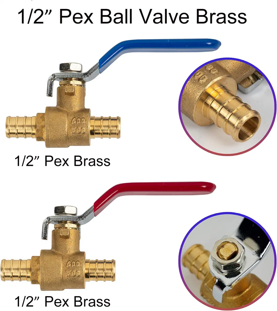 Hot Sale Solid and Durable Brass Ball Valve Internal Thread High Temperature Copper Ball Valve Control Switch for Water