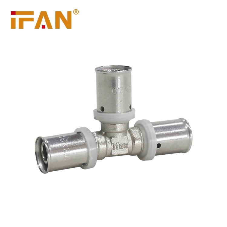 IFAN Customized 16-32mm Hot Sale Pex Brass Elbow Pipe Connecting Press Fittings