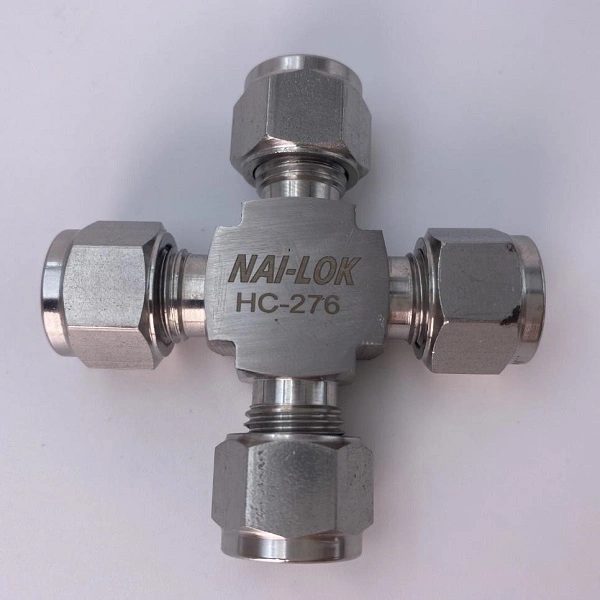 Nai Lok 12mm Od Double Ferrule Union Compression Fittings Super Duplex S32750 Bulkhead Union Instrument Tube Fitting