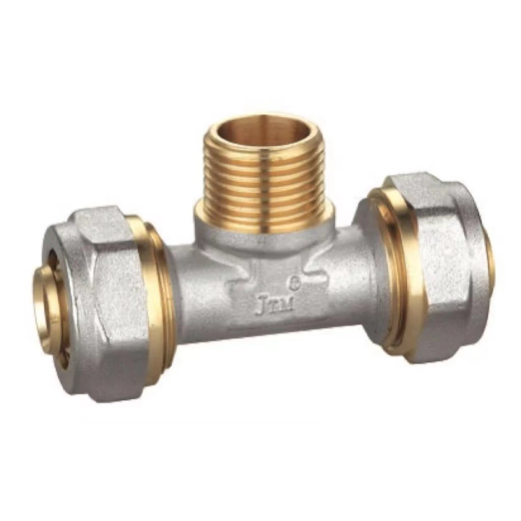 Male Coupler Plumbing Brass Compression Pipe Tube Fittings Valve Brass Pipe Fitting