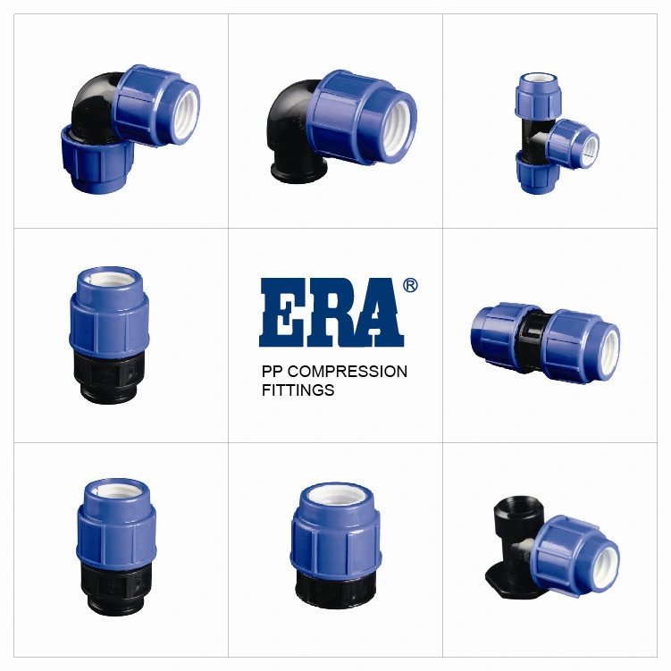 Era Certificate PP Compression Fitting Reducing Tee with Watermark &amp; Wras Certificated