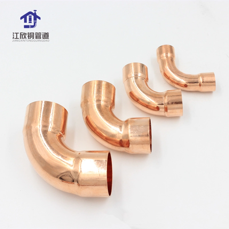 Customized Copper Pipe Fitting Elbow 180 / 90 / 45 Degree for Refrigeration Fitting