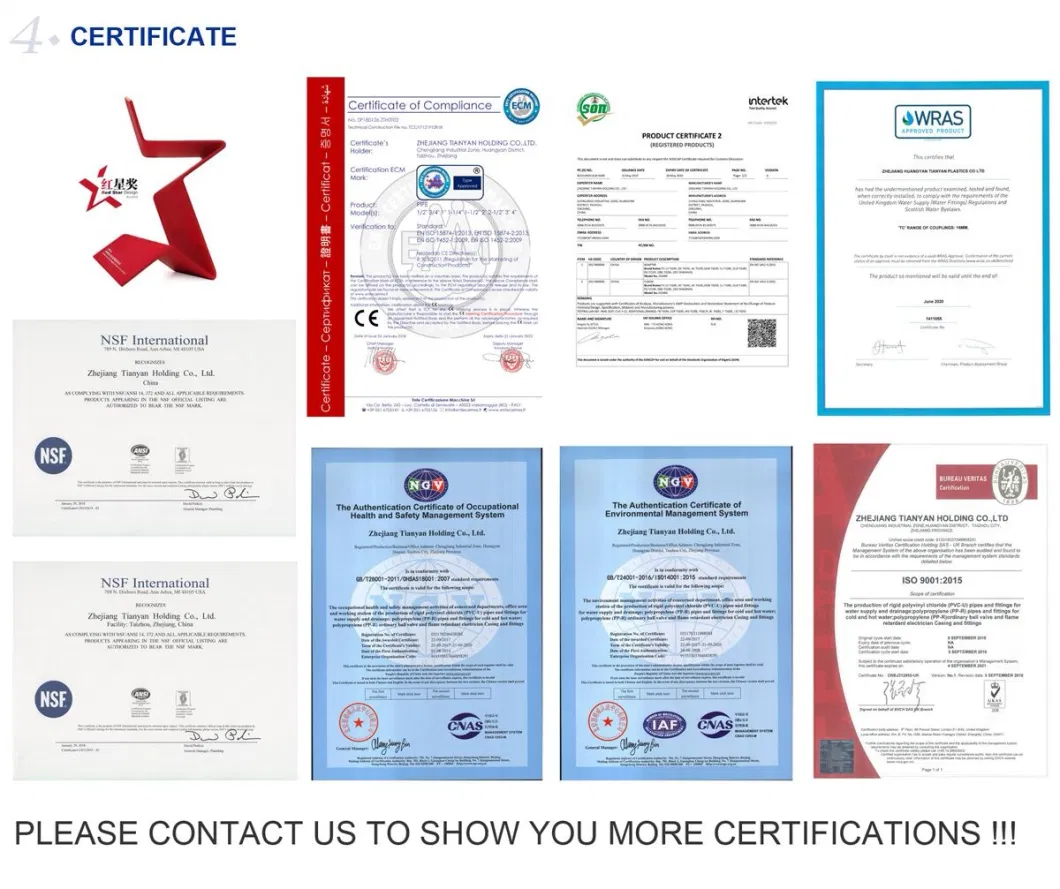 Piping Systems PP Compression/Irrigation Pipe Fitting Standard ISO1587AS/NZS4129