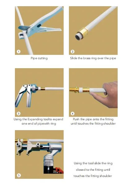 Wholesales Slide Sleeve Socket Pex Al Pex Pipe Adapter Brass Pex Fittings Straight Hose Barb Reducing Brass Sliding Fitting