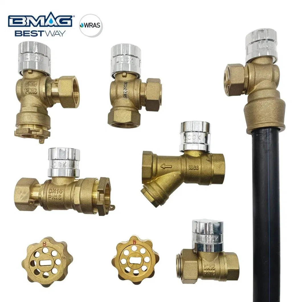 Cw617n Dzr Brass Inviolable Magnetic Lockable Ball Valve