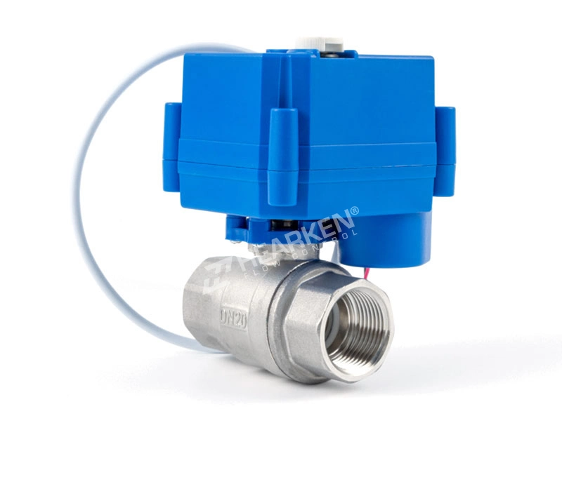 DN15 DN20 DN25 Water Control Valve Mini Motorized Ball Valve with Manual Switch