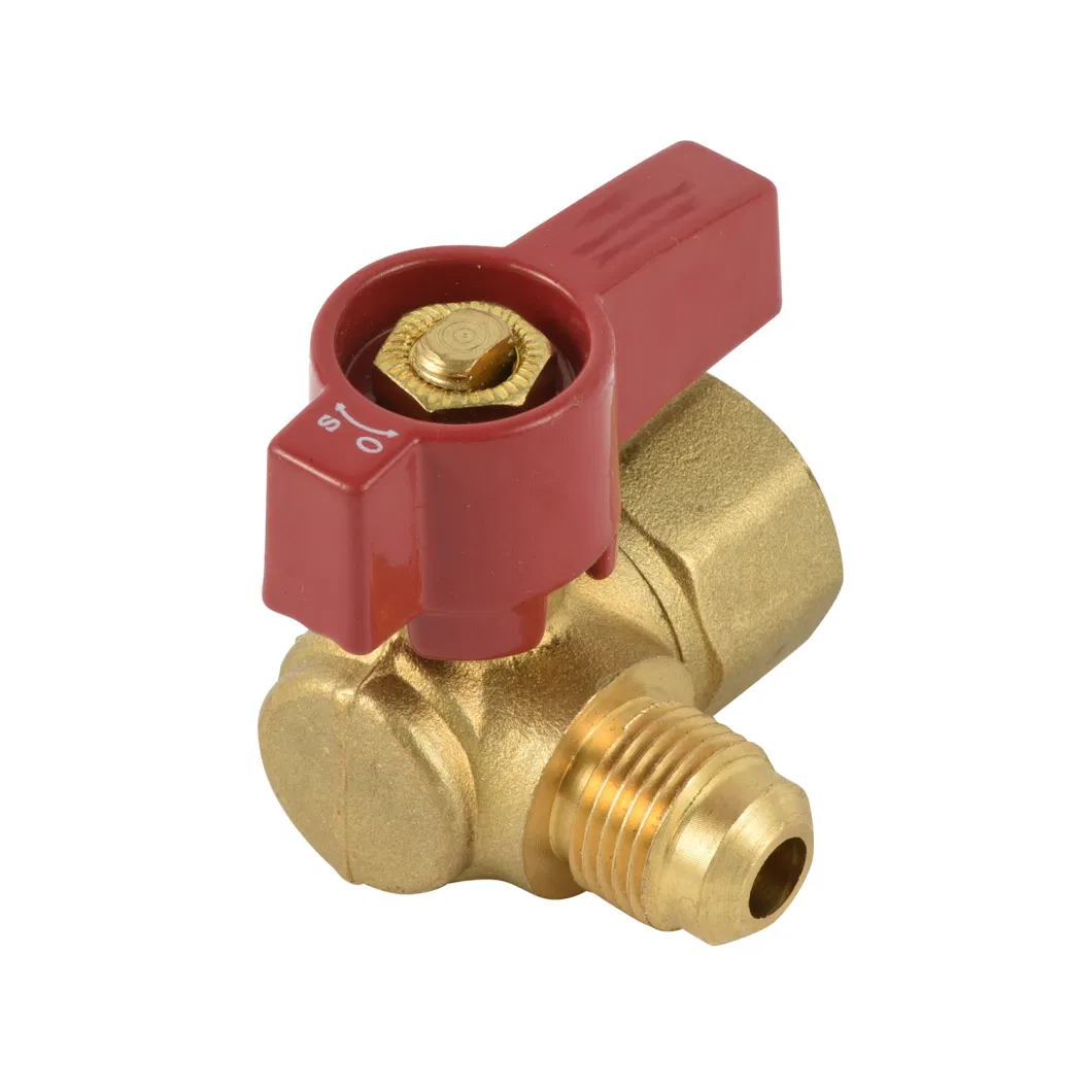 USA Standard Brass Angle Gas Ball Valve