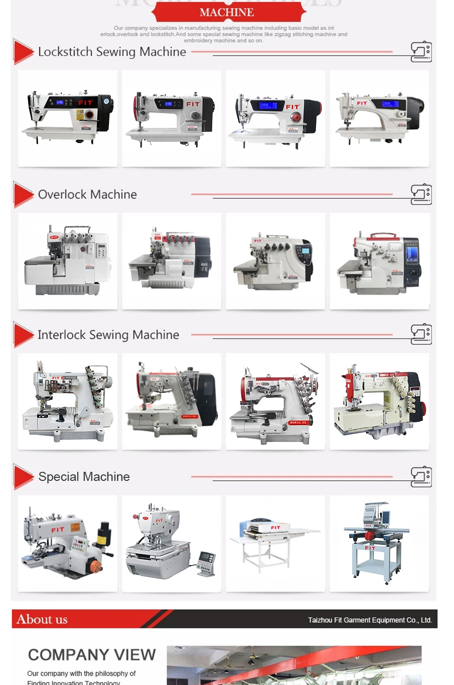 Fill Computerized Special Stitch Pattern Lockstitch Sewing Machine