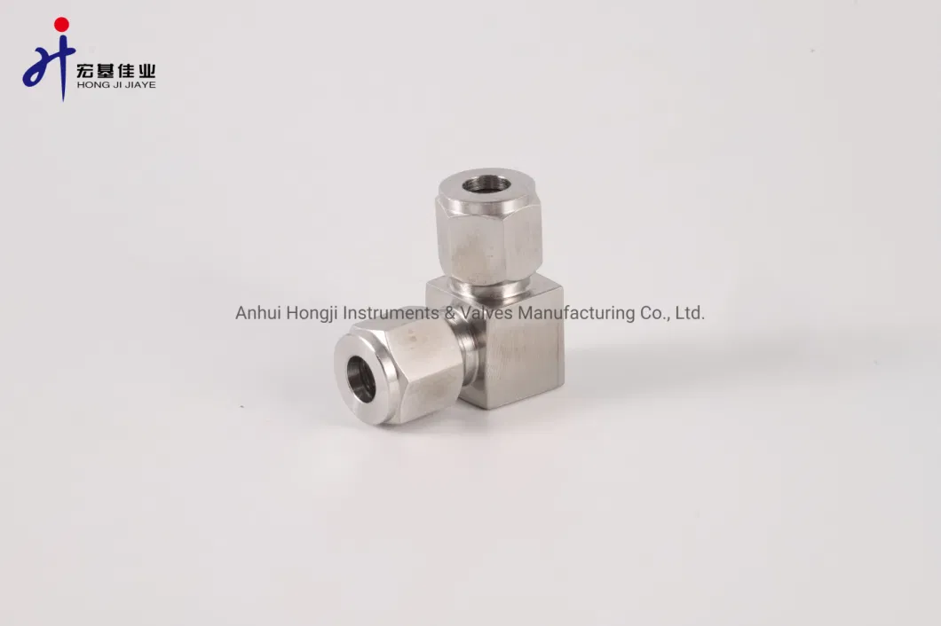 Forging and CNC Hydraulic Adapter Dual Ferrules Type Compression Fitting Elbows