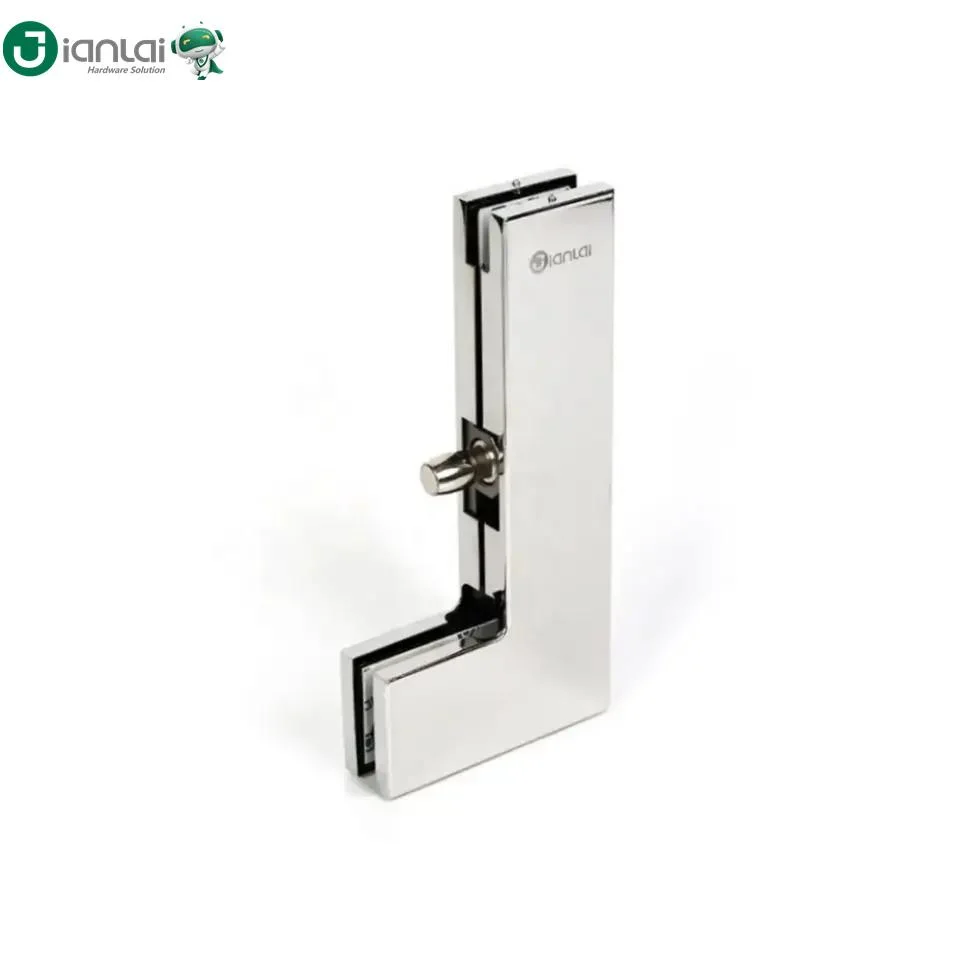 Chrome Sliding Glass Fittings Door Clamp Big L Corner Patch Fitting