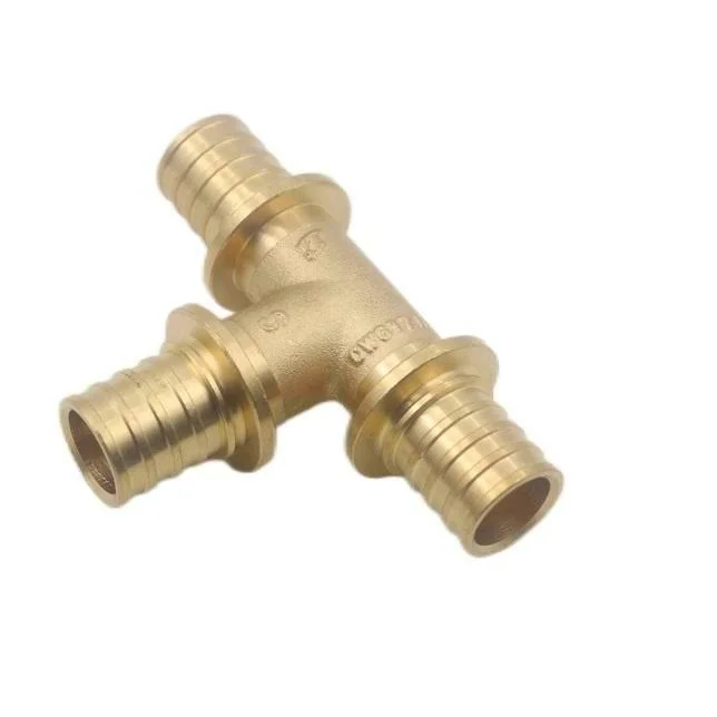 16mm Tee Cw617n Brass Plumbing Fittings Pex Pipe Tee Fittings