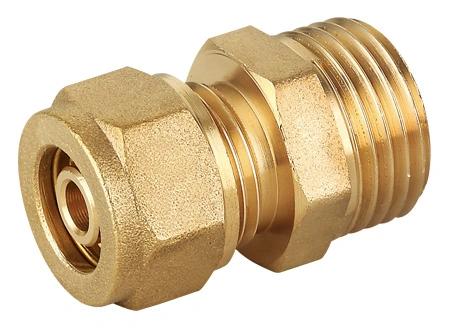 90 Degree Brass Compression Tee Fitting for Pex Pipe