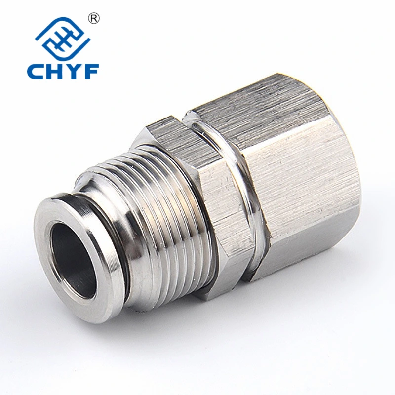 Male Run Tee Brass Nicked Fitting, Pneumatic Metal Push in Fitting, Brass Compression Fittings