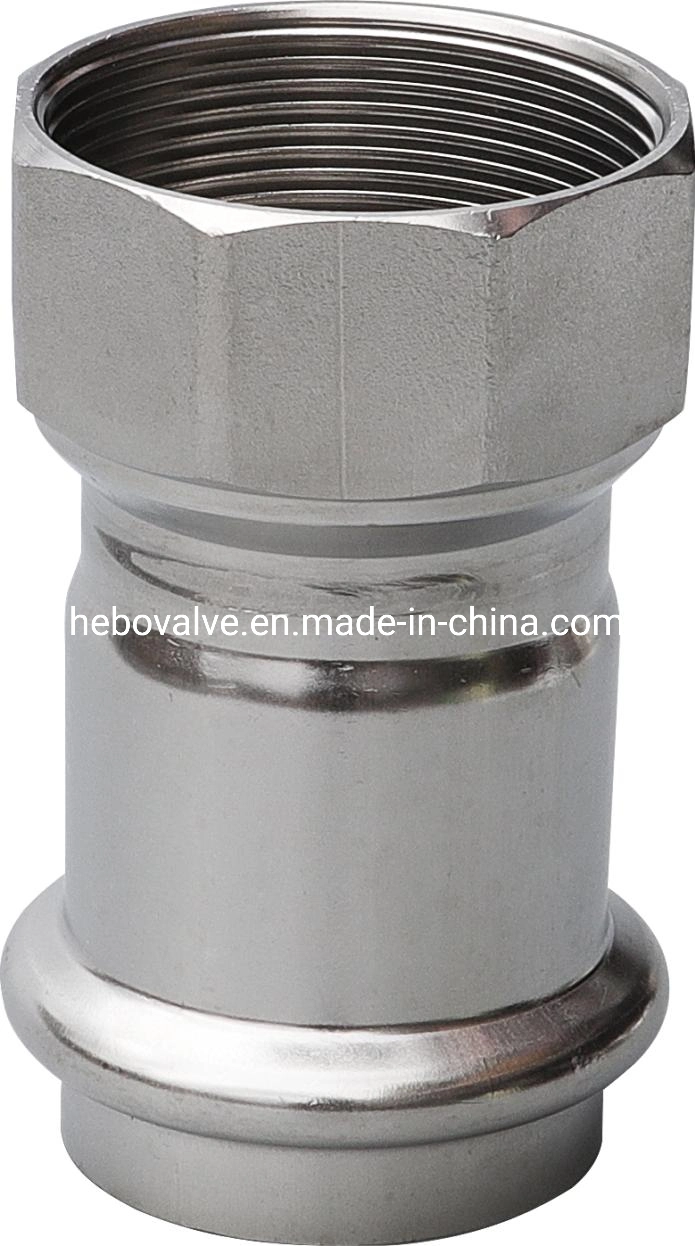 90 Degree V Profile Equal Elbow Stainless Steel Pipe Press Fitting