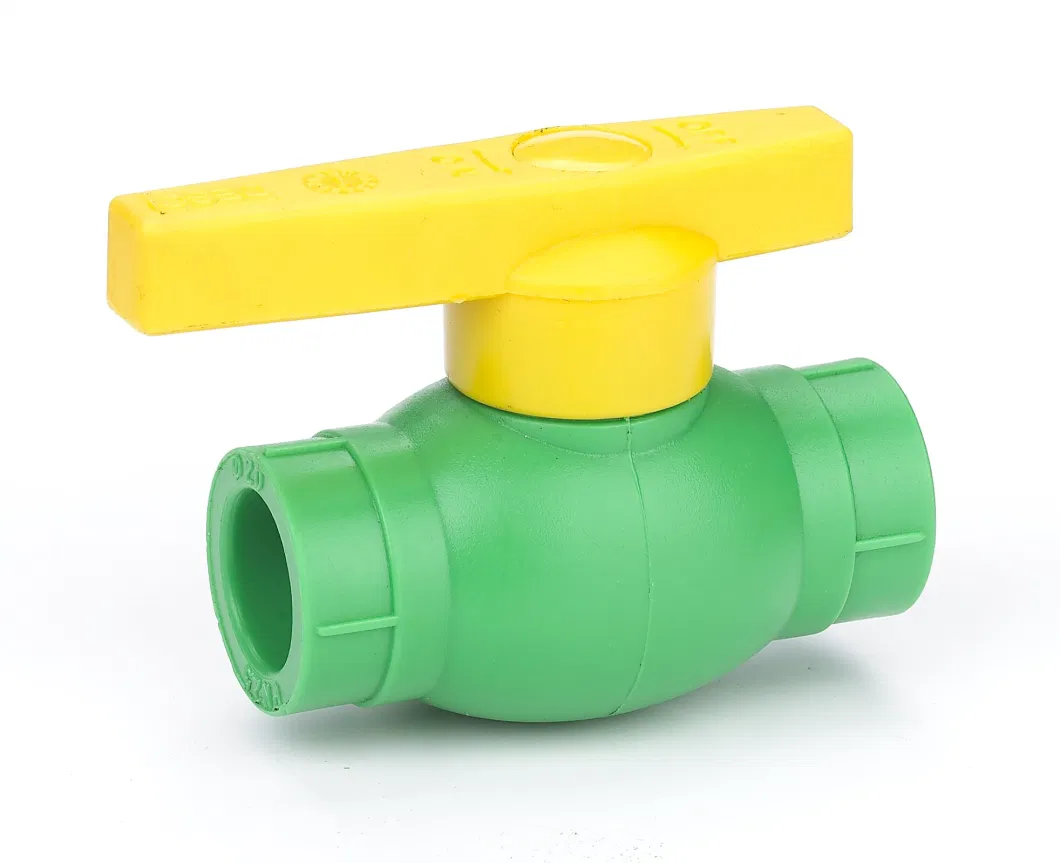 Deso Plastic Pipe Fitting Reliable Price Pn25 PPR Union Brass Ball Valve Sanitary Ball Valve