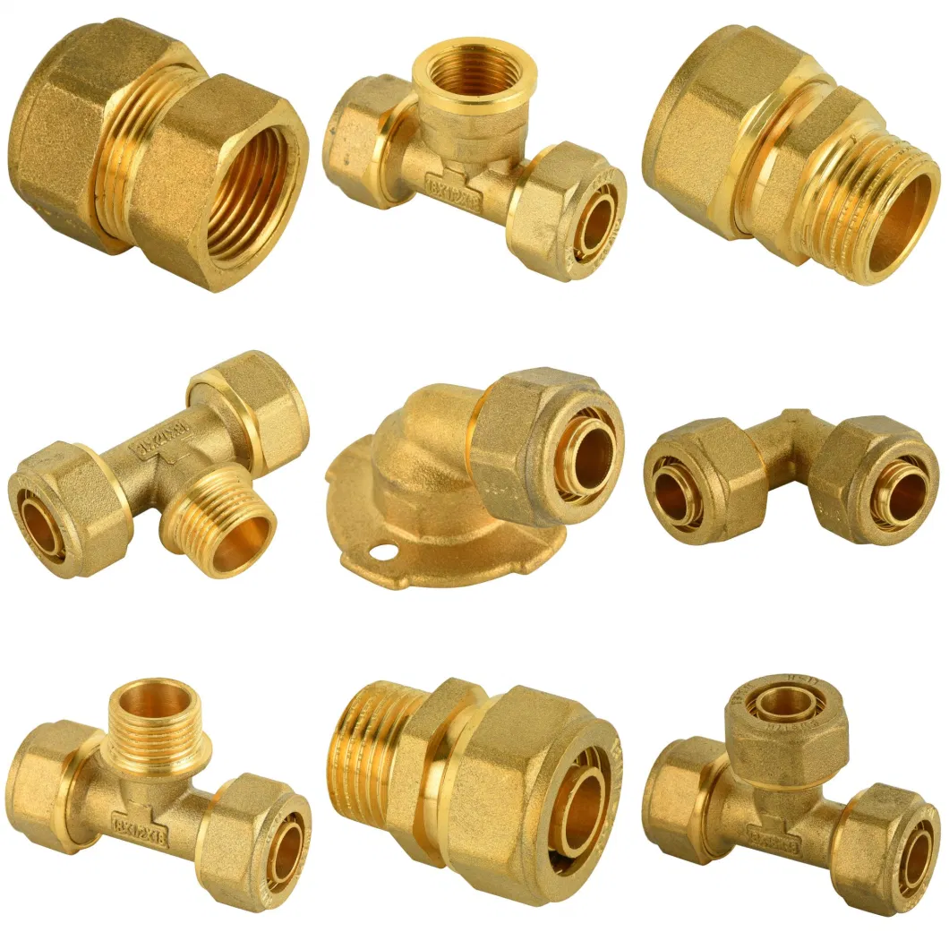 Female Elbow Brass Compression Fittings for Pex-Al-Pex Pipe Factory Direct