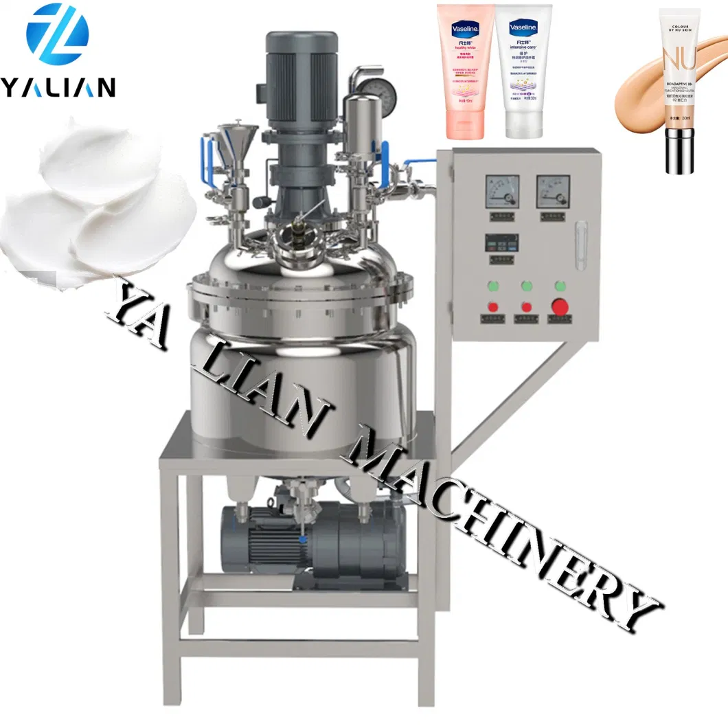 300L 500L Vacuum Defoaming Mixer Liquid Foundation Homogenizer Mixing Machine