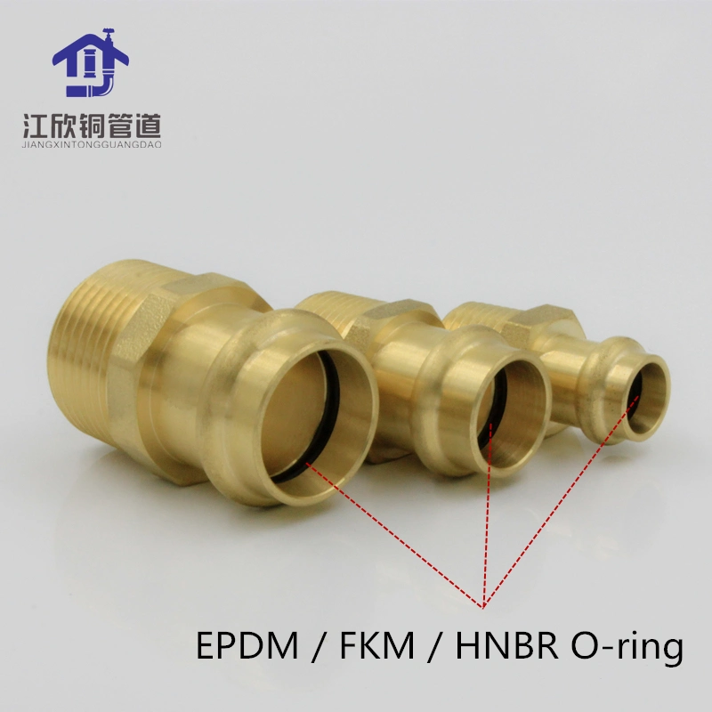 Brass Press Coupling Adapter Connector Tube Fittings