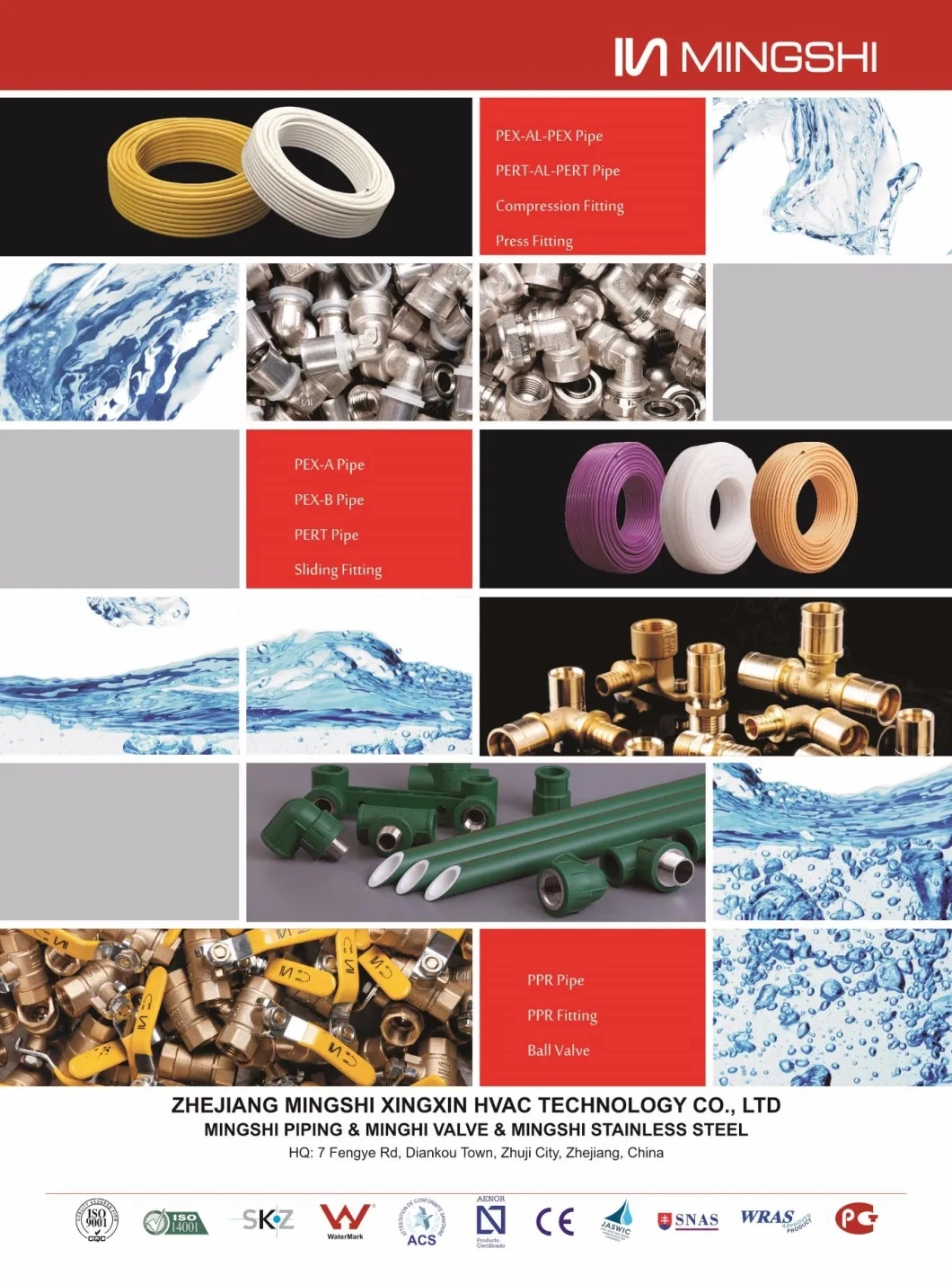 Mingshi PP-R Pipe Series &amp; PP-R Fittings