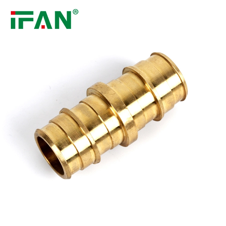 Ifan Pex Crimp Fitting Brass Pex Female Hose Barb Tee Tube Coupling Sliding Fittings