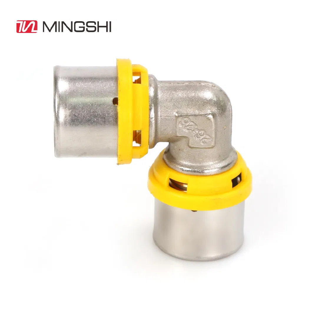 Mingshi Factory Best Quality Brass Copper Press Fitting for Gas System with Wras Certificate