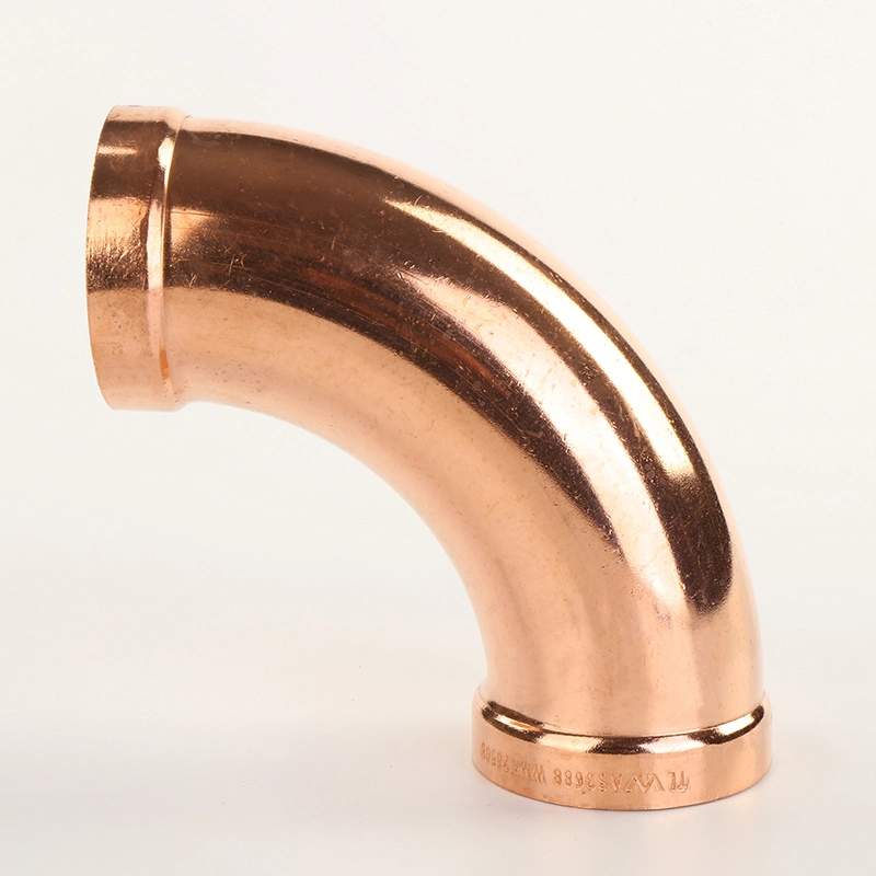 Customized Copper Pipe Fitting Elbow 180 / 90 / 45 Degree for Refrigeration Fitting