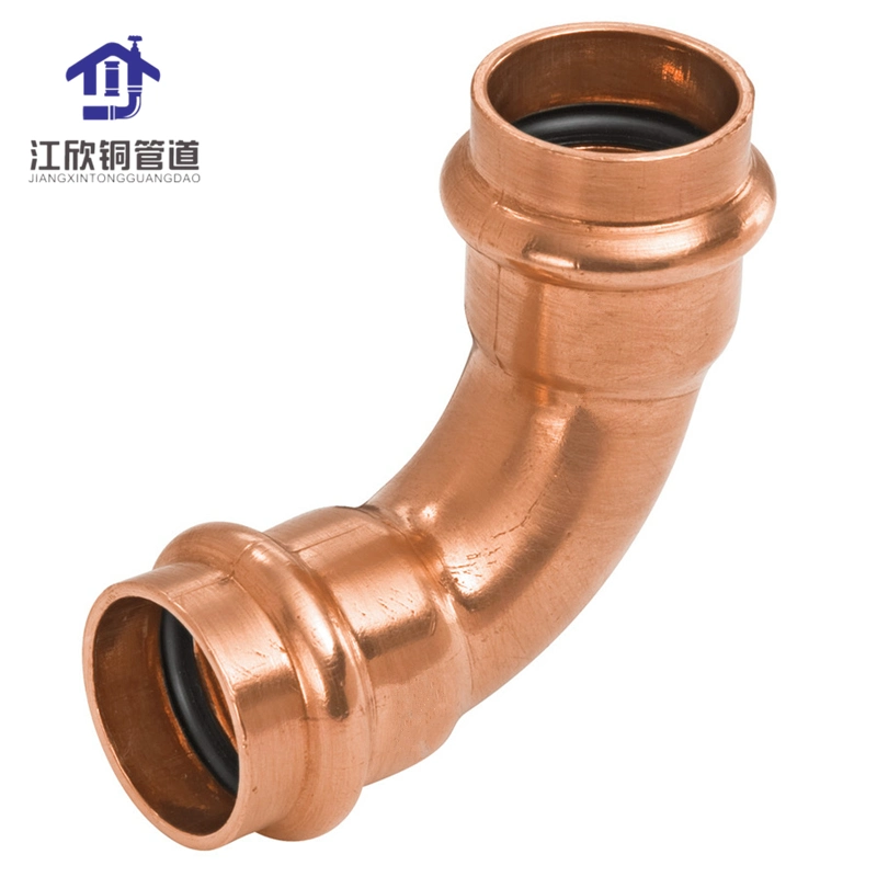 Copper V-Profile Press Coupling/Elbow 90 Degree Fitting