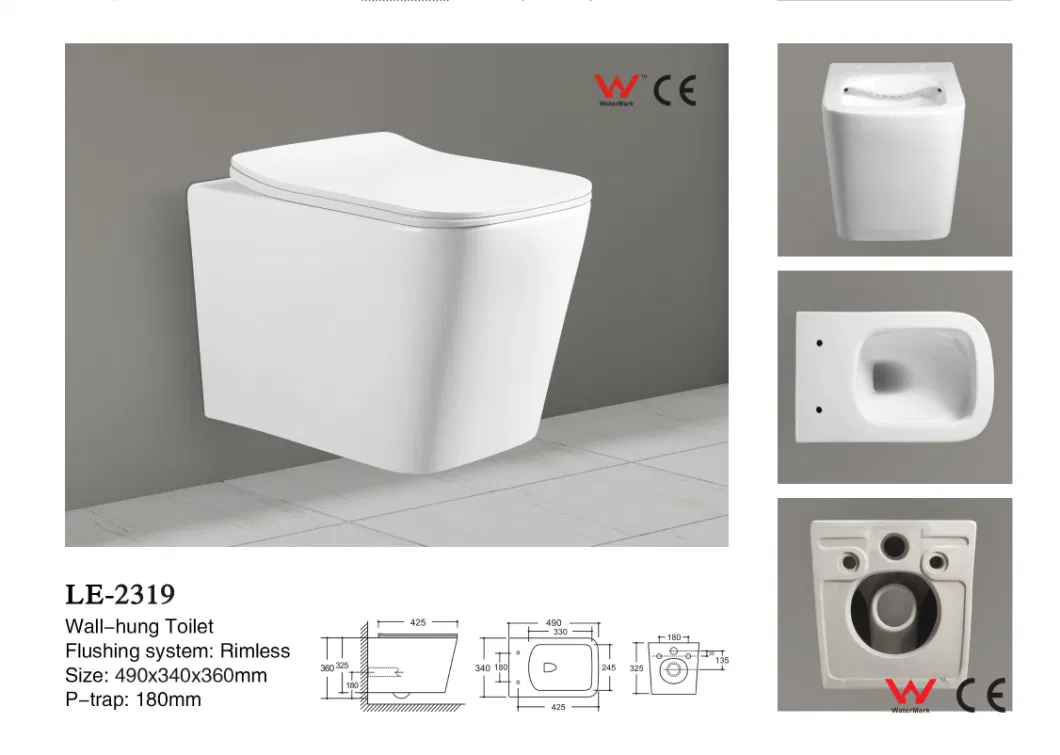 Hot Product Wall Hung Sanitary Ware Sanitary Accessories Family Toilet Le-2354-2A