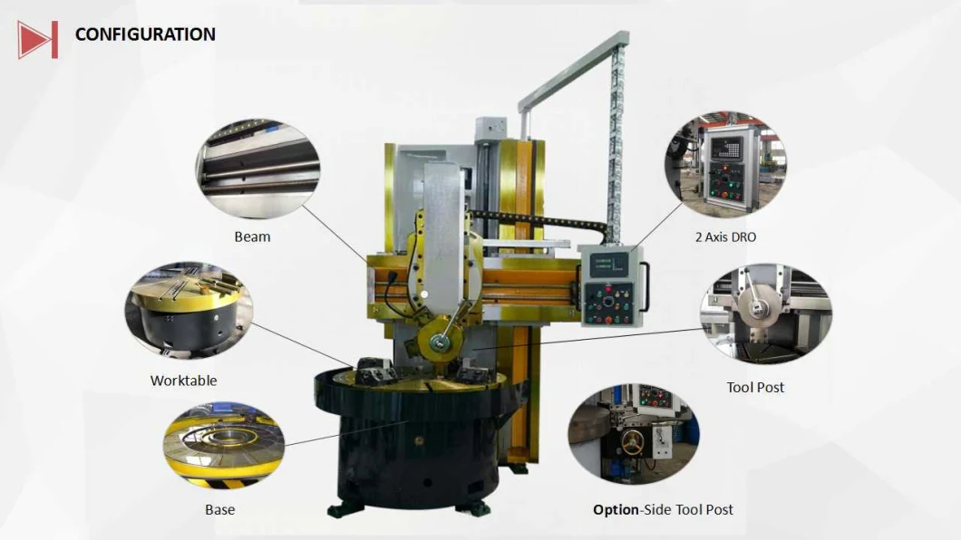 C5126 Square RAM Single Column Vertical Lathe Machine/Vertical Lathe