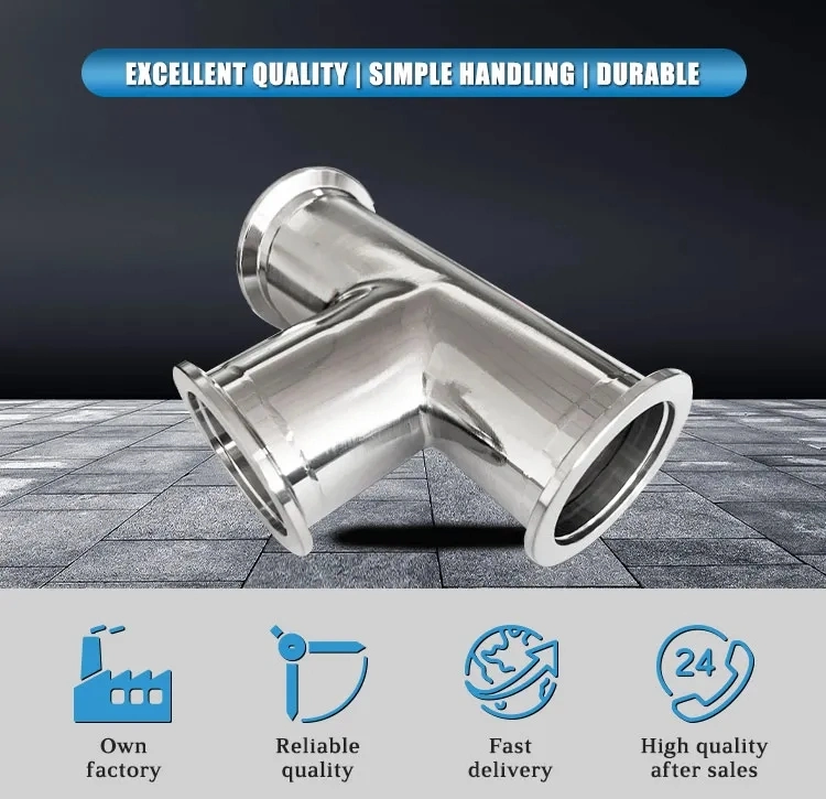 Stainless Steel Seamless Plumbing Pipe Fittings Stainless Steel Double Compression Cross Joint Screw Pipe Fitting