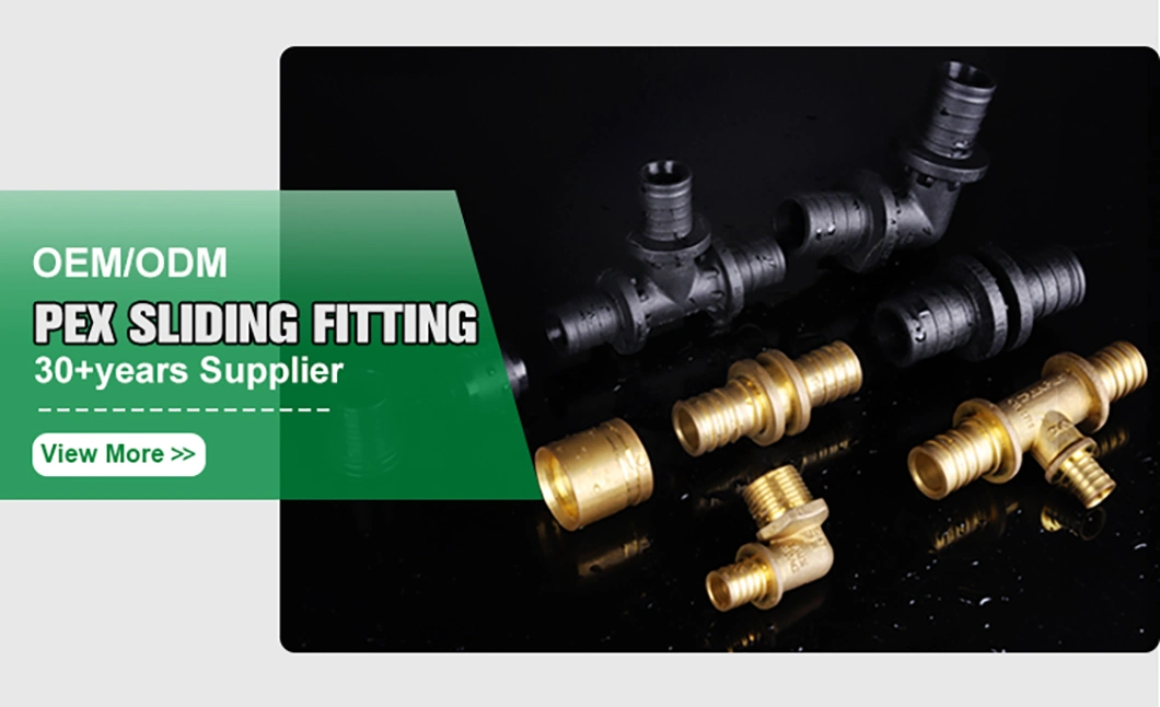 Ifan Copper Sleeve Sliding Fittings for Pex Pipe and Multilayer Pipes Elbow Contactors