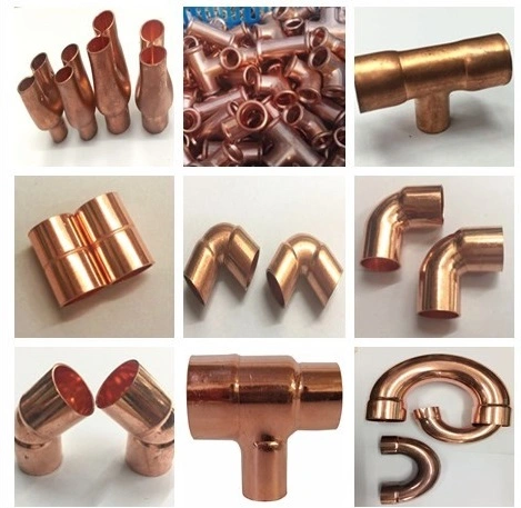 Copper Fitting 90 Degree Elbow for Plumbing Pipe HVAC System