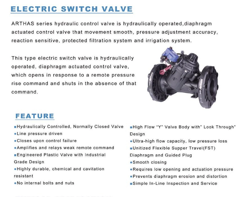 Arka 4 Inch Agricultural Irrigation Special Control Valve, Solenoid Valve