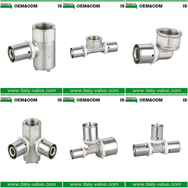 Brass Female Thread Press Pipe Fitting with Stainless Steel Cover