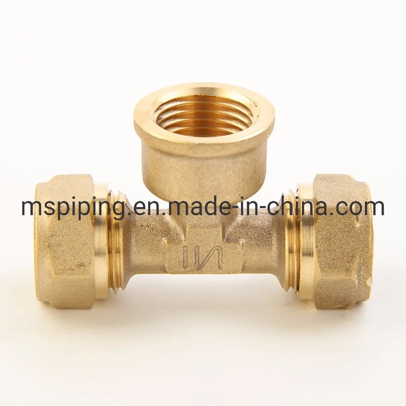 Compression Fittings/Brass Fitting/ Copper / Coupling Fitting/Pipe Coupling/ Plumbing Fitting with CE/Acs/Watermark/ Skz Certificate (with nickel plated)