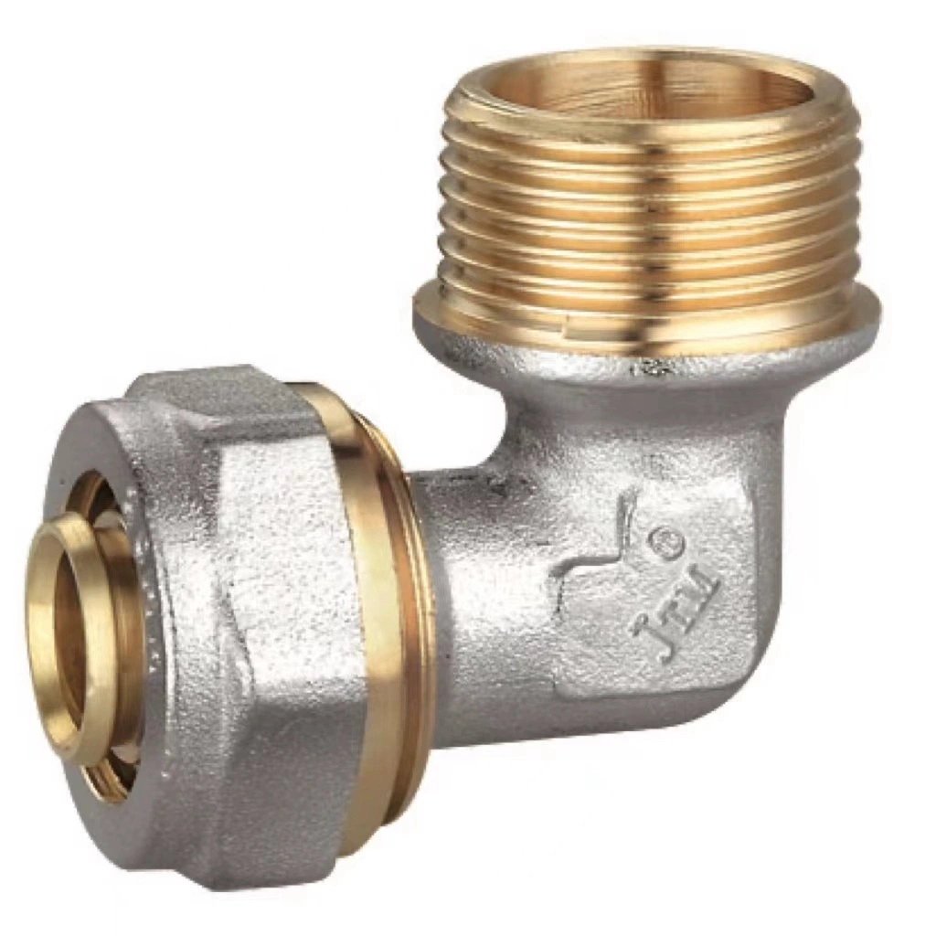 Male Coupler Plumbing Brass Compression Pipe Tube Fittings Valve Brass Pipe Fitting