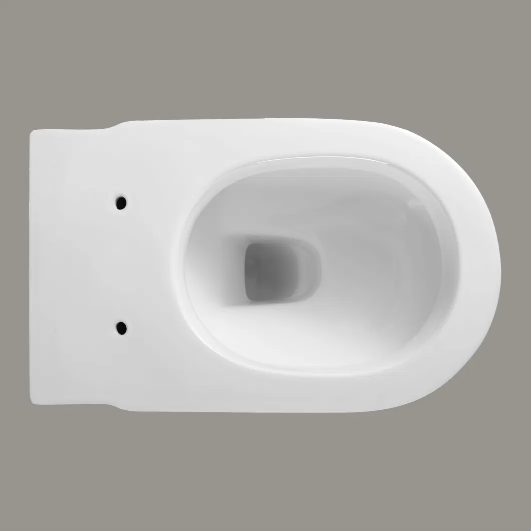 Two Piece Water Closet 3/4.5L Flush Whole Set Nano Ceramic Rimless Toilet