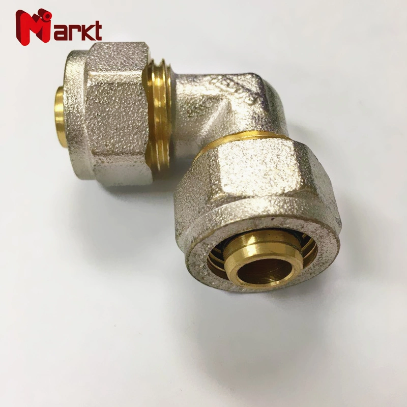 Brass Compression Pipe Fitting Elbow Gas Pex Al Pex Pipe