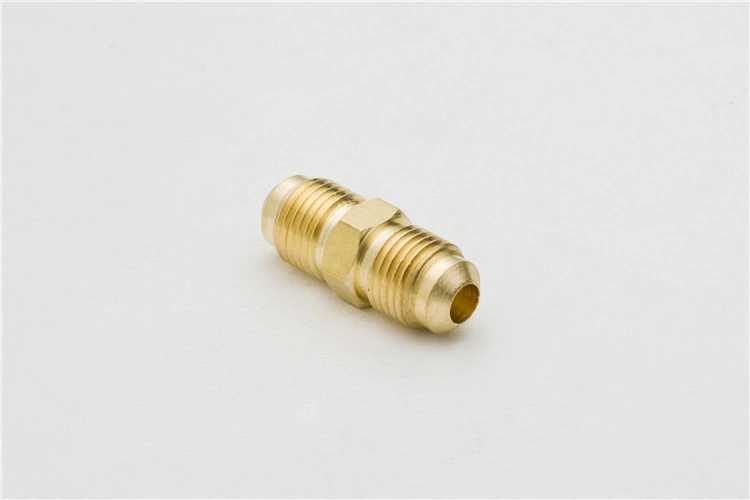 Brass Tube Fitting, Half-Union, 3/8&quot; Flare X 1/4&quot; Male Pipe