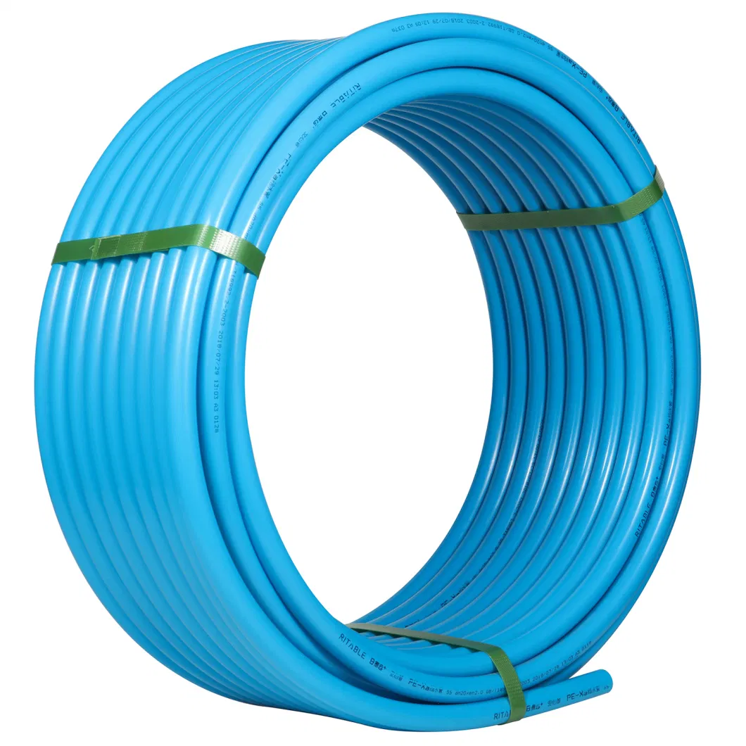 Blue Cold Water PE-Xa Pipe with EVOH Layer Nontoxic Plumbing Pipe