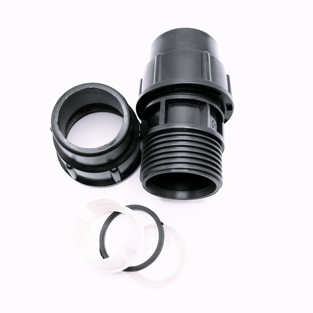 Agricultural Irrigation PP Compression Pipe Fittings Quick Connector