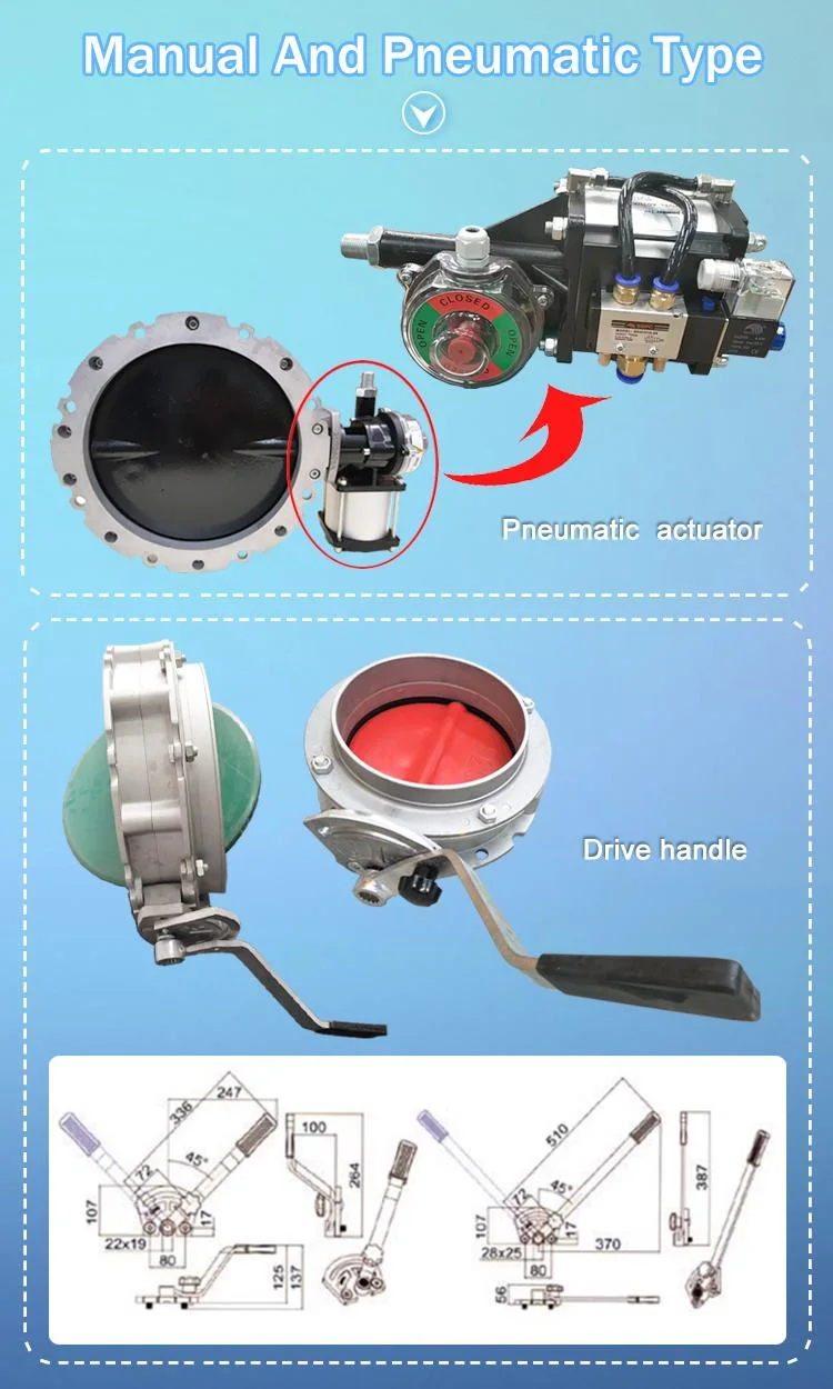 Butterfly Handles Ball Actuator Brass DN200 Flange Lug Electric Cast Steel Pneumatic Wafer Type Butterfly Valve