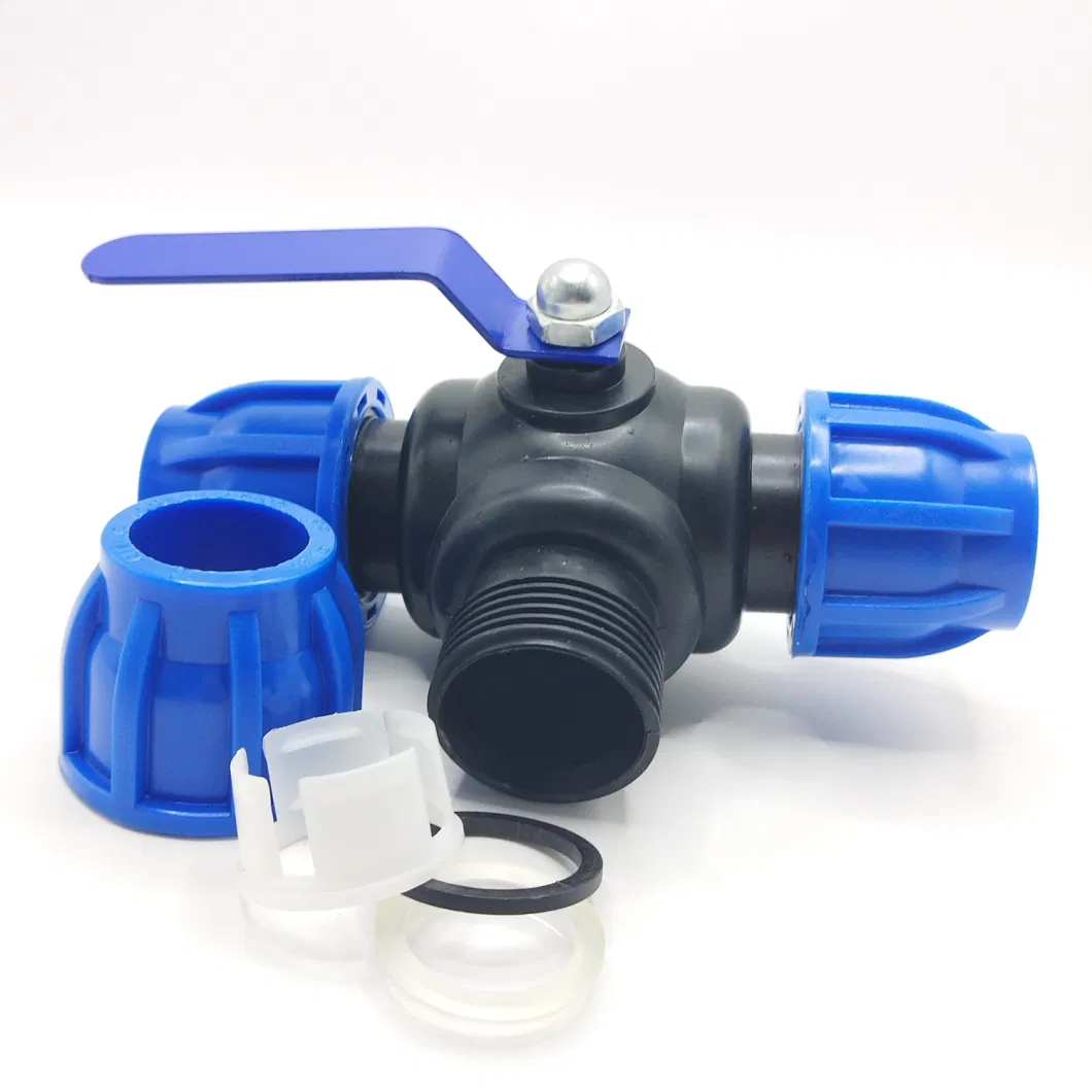 Agricultural Irrigation Compression Accessories - Iron Handle Three-Way Valve