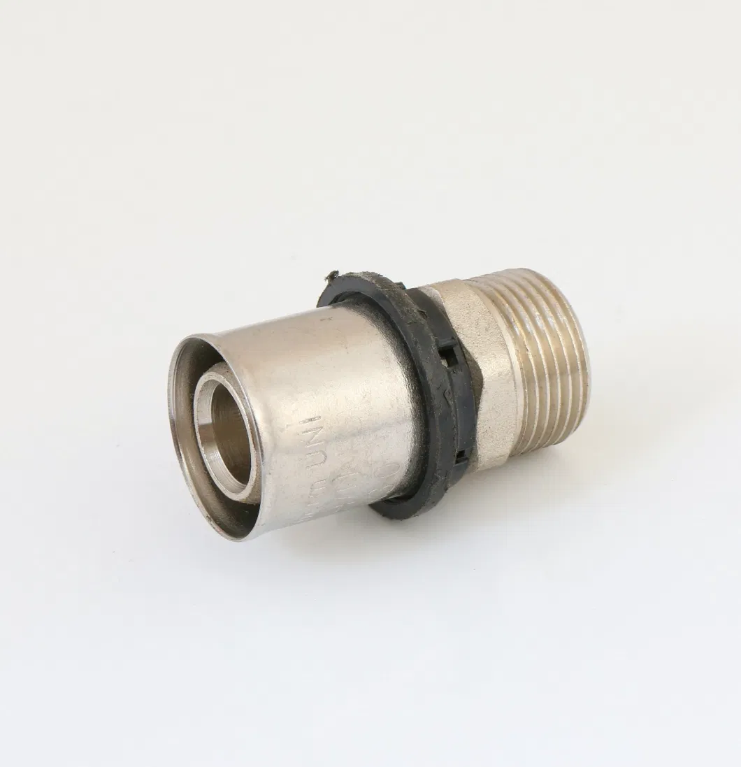 Straight Nipple Male 16-32mm Brass Press Pex Fittings for Pex Pipe