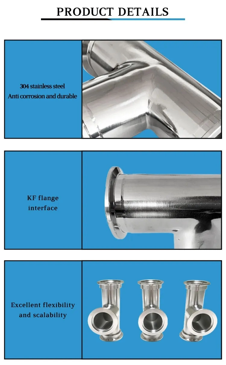 Stainless Steel Seamless Plumbing Pipe Fittings Stainless Steel Double Compression Cross Joint Screw Pipe Fitting