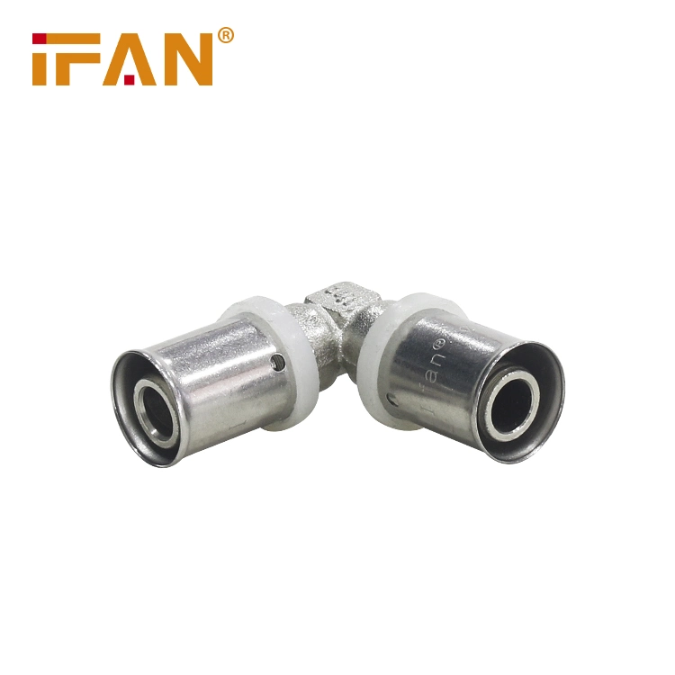 IFAN Customized 16-32mm Hot Sale Pex Brass Elbow Pipe Connecting Press Fittings