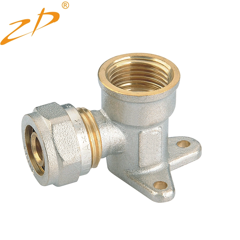 OEM Male Female Four 4 Tee Pipe Connector Copper Brass Compression Fittings
